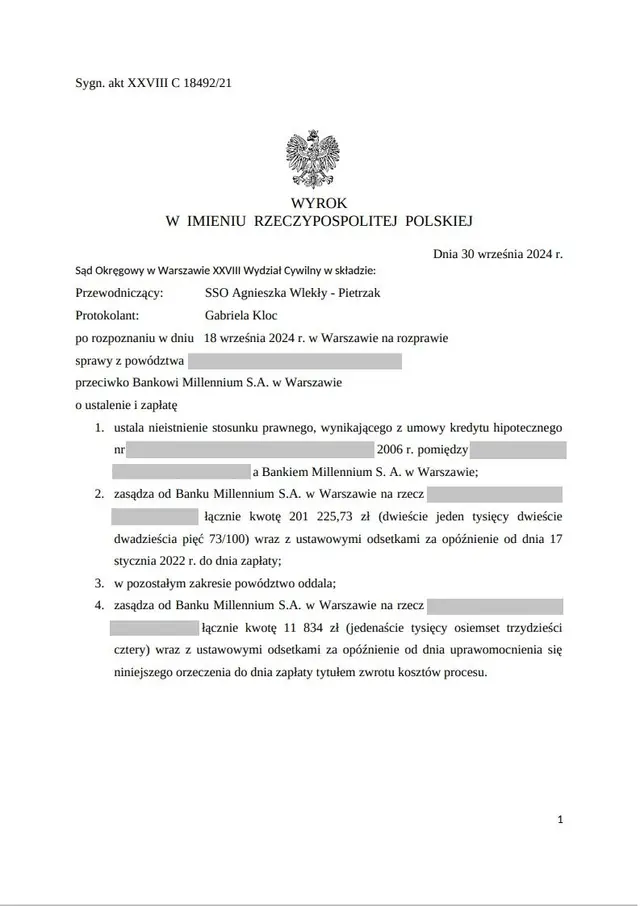 Kredyt we Frankach? Odzyskaj Spokój i Pieniądze! Historia Państwa, Którzy Zwyciężyli z Bankiem Millennium!
